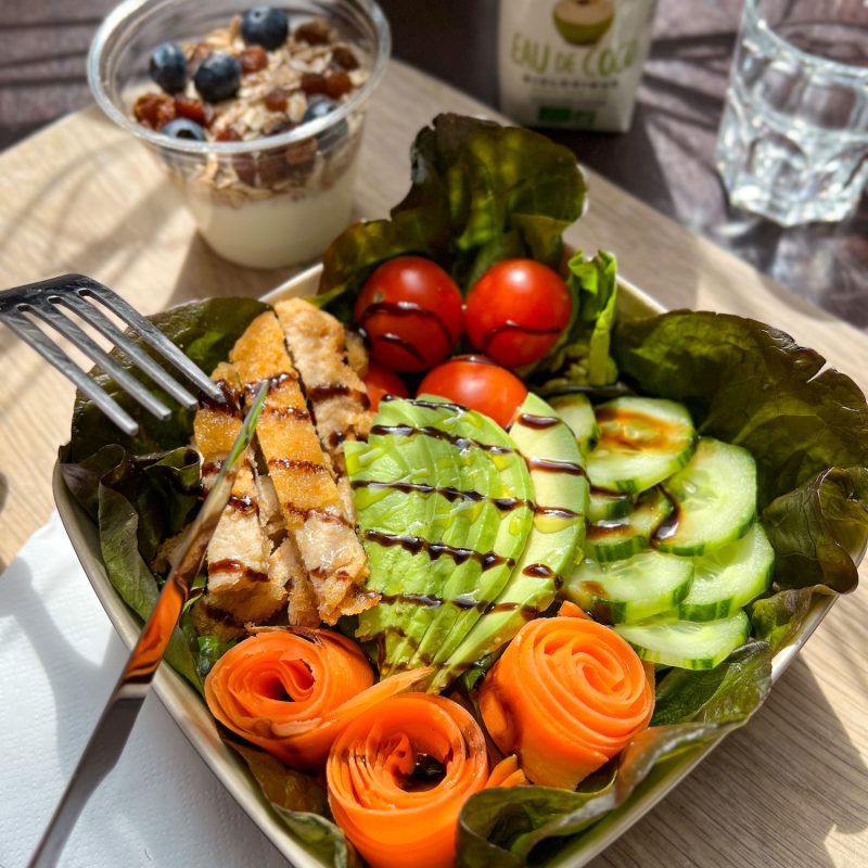 salade crispy vegan coffee break